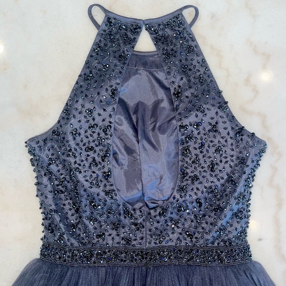 Sherri Hill accordion pleat & beaded short special occasion dress - Picture 8 of 10